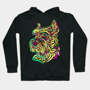 Yorkshire Terrier abstract art Hoodie